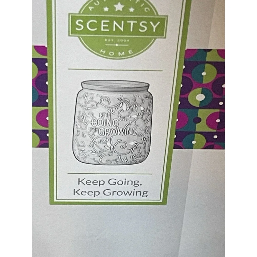 Scentsy Keep Going, Keep Growing Electric Ceramic Oil/Wax Warmer Plug-In White